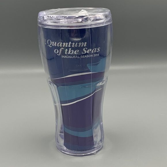 RCCL Quantum Of The Seas Inaugural Season 2014 Insulated Coca Cola Travel Cup - Picture 1 of 8